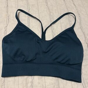 Gymshark emerald dark green strap sports bra top S M